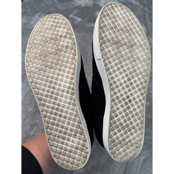 Steve Madden Wedgie Black Suede Hidden Wedge High Top Zip Sneakers Womens 10 - Picture 6 of 7